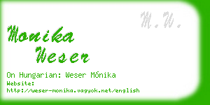 monika weser business card